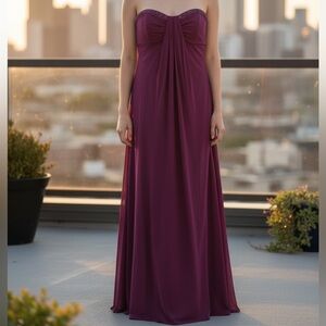 David’s Bridal Strapless full length  gown